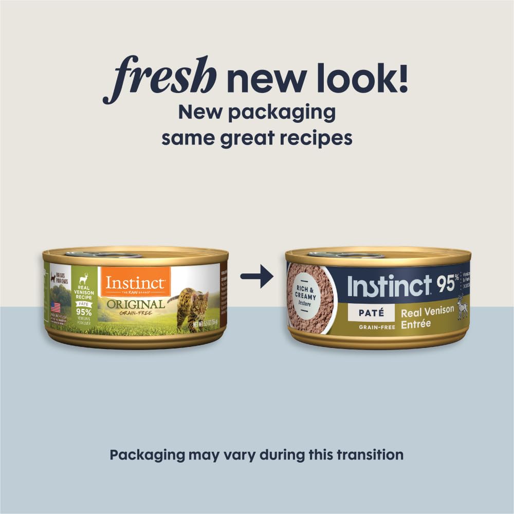 Instinct Venaison Pâté chat, texture crémeuse pour satisfaire mangeurs difficiles