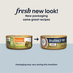 Instinct Venaison Pâté chat, texture crémeuse pour satisfaire mangeurs difficiles