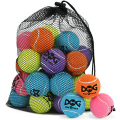 INSUM balle tennis petit chien 2 pouces, idéale pour le jeu quotidien.