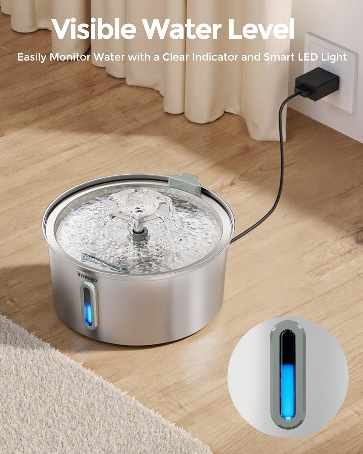 Invengo design hygiénique en inox, facile à nettoyer au quotidien.