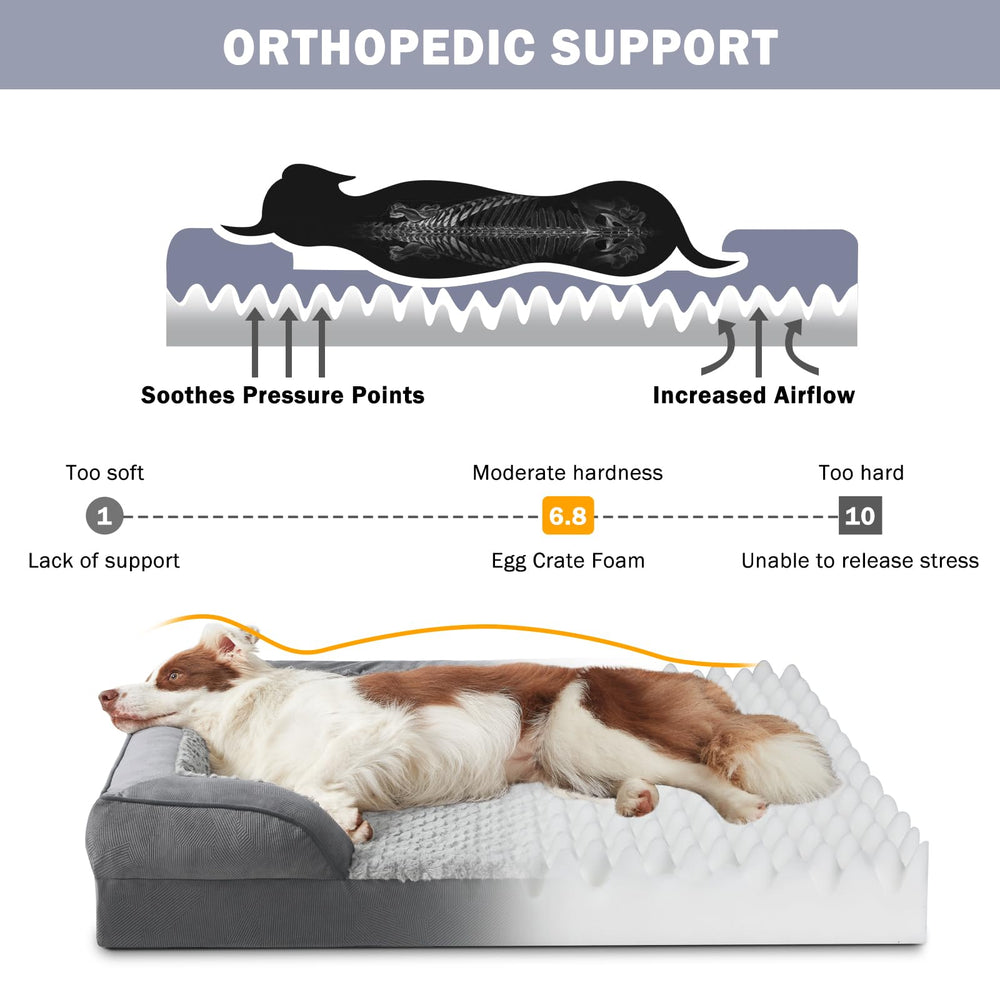 Soutien orthopédique INVENHO en mousse haute densité pour repos confortable.