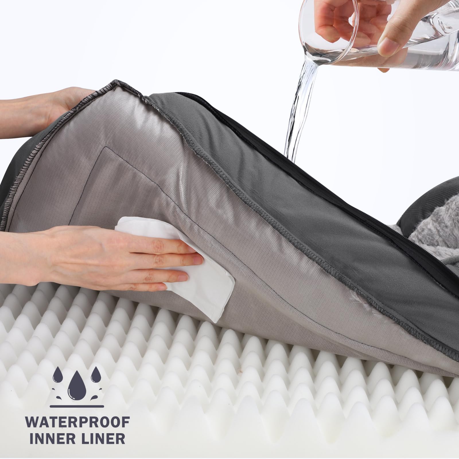 Housse amovible et imperméable, lavage facile pour propreté durable.