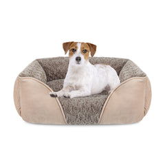 Lit INVENHO pour chien, forme rectangle et garnissage doux pour un repos confortable.