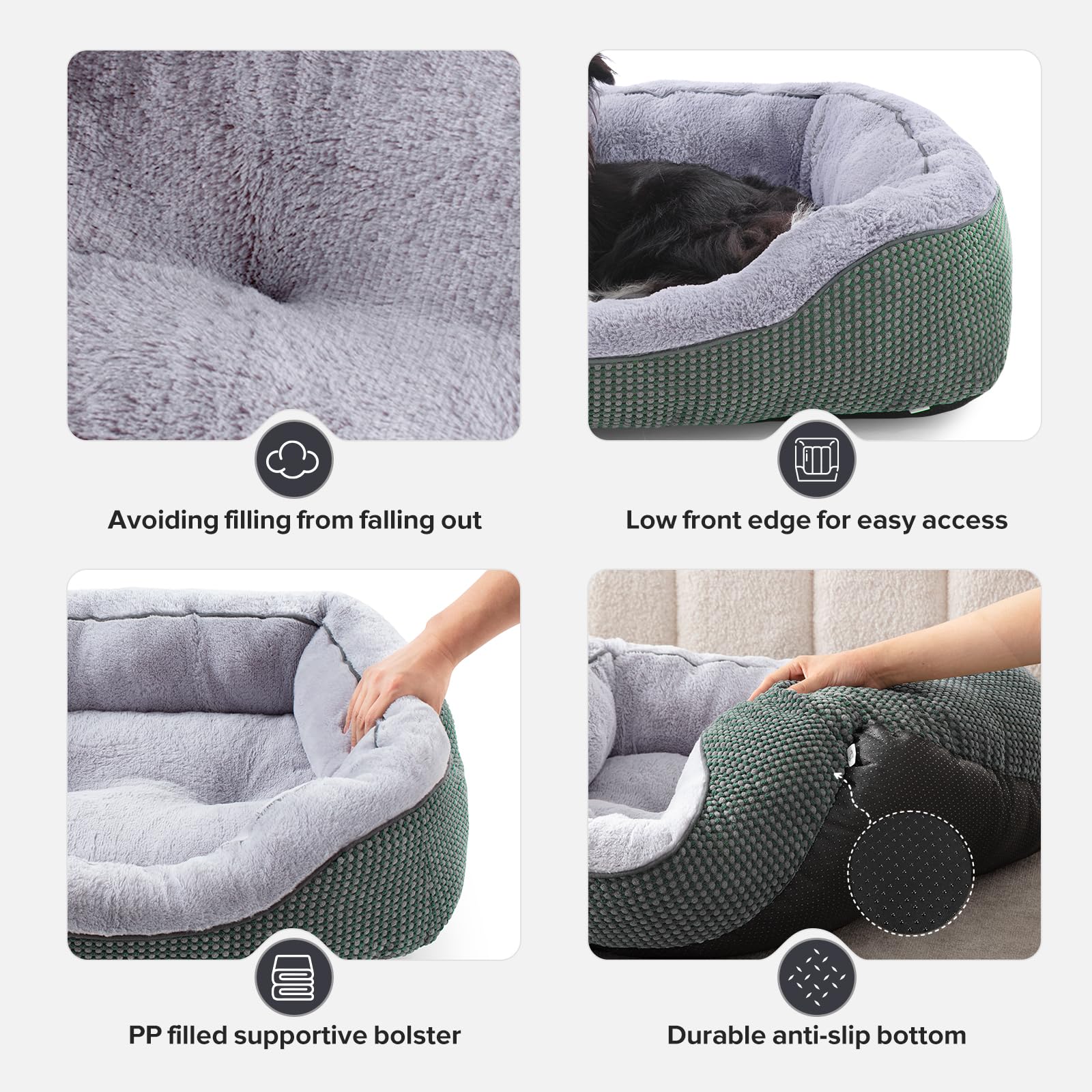 INVENHO lit chien chaleur douce, ambiance reconfortante pour chien.