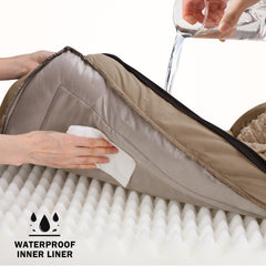 Lit INVENHO avec doublure imperméable intérieure protège la mousse.