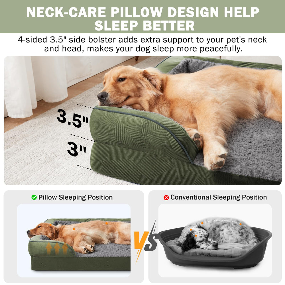 INVENHO lit chien surface de sommeil douce pour repos apaisé