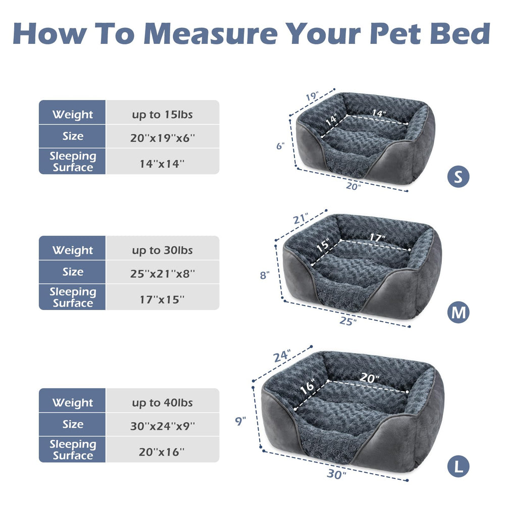 INVENHO lit chien grand arrière montre le rembourrage moelleux
