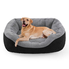 INVENHO grand lit chien, confort enveloppant grâce à sa surface douce et pelucheuse