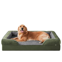 INVENHO lit chien grand mousse nid-doeuf pour soutien dorsale