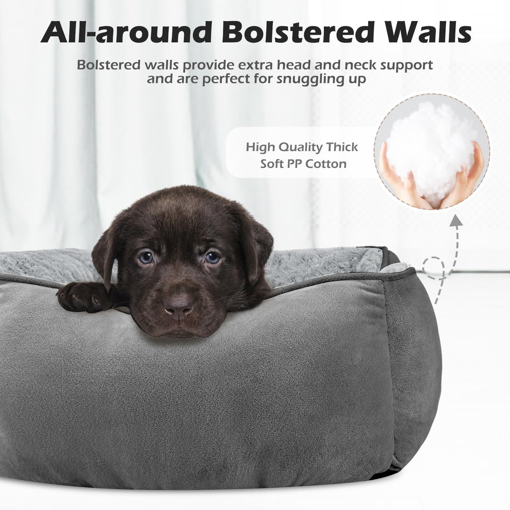 INVENHO lit-chien grand rectangle, matelas doux idéal pour le confort nocturne du chien.