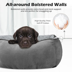 INVENHO lit-chien grand rectangle, matelas doux idéal pour le confort nocturne du chien.