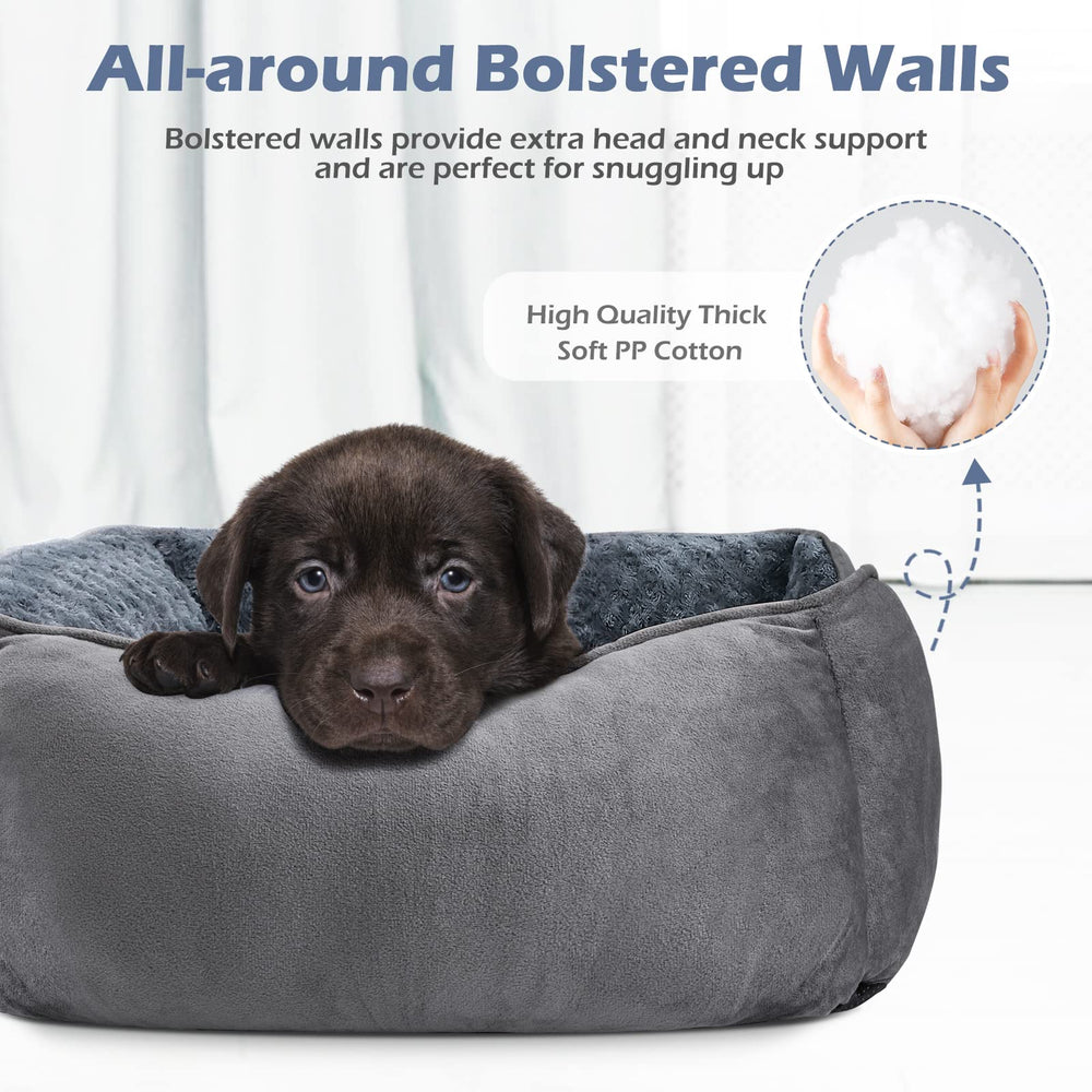 INVENHO lit chien grand texture douce révèle la matière pelage synthétique
