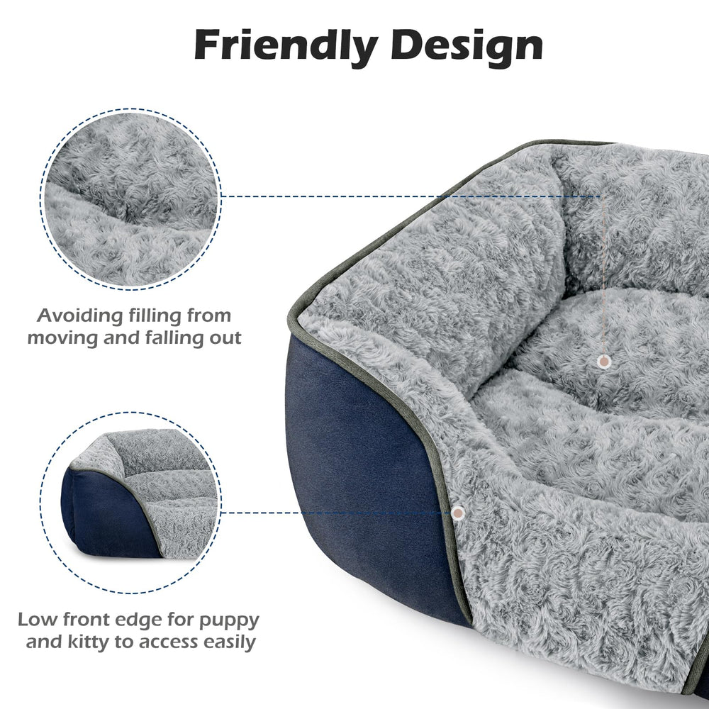 INVENHO lit-chien lavable en machine, entretien simple