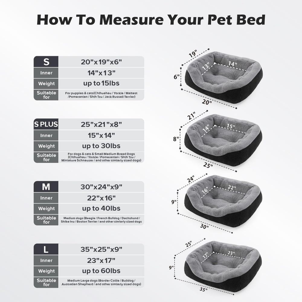 INVENHO lit chien-lavage-facile, nettoyage pratique pour un habitat sain