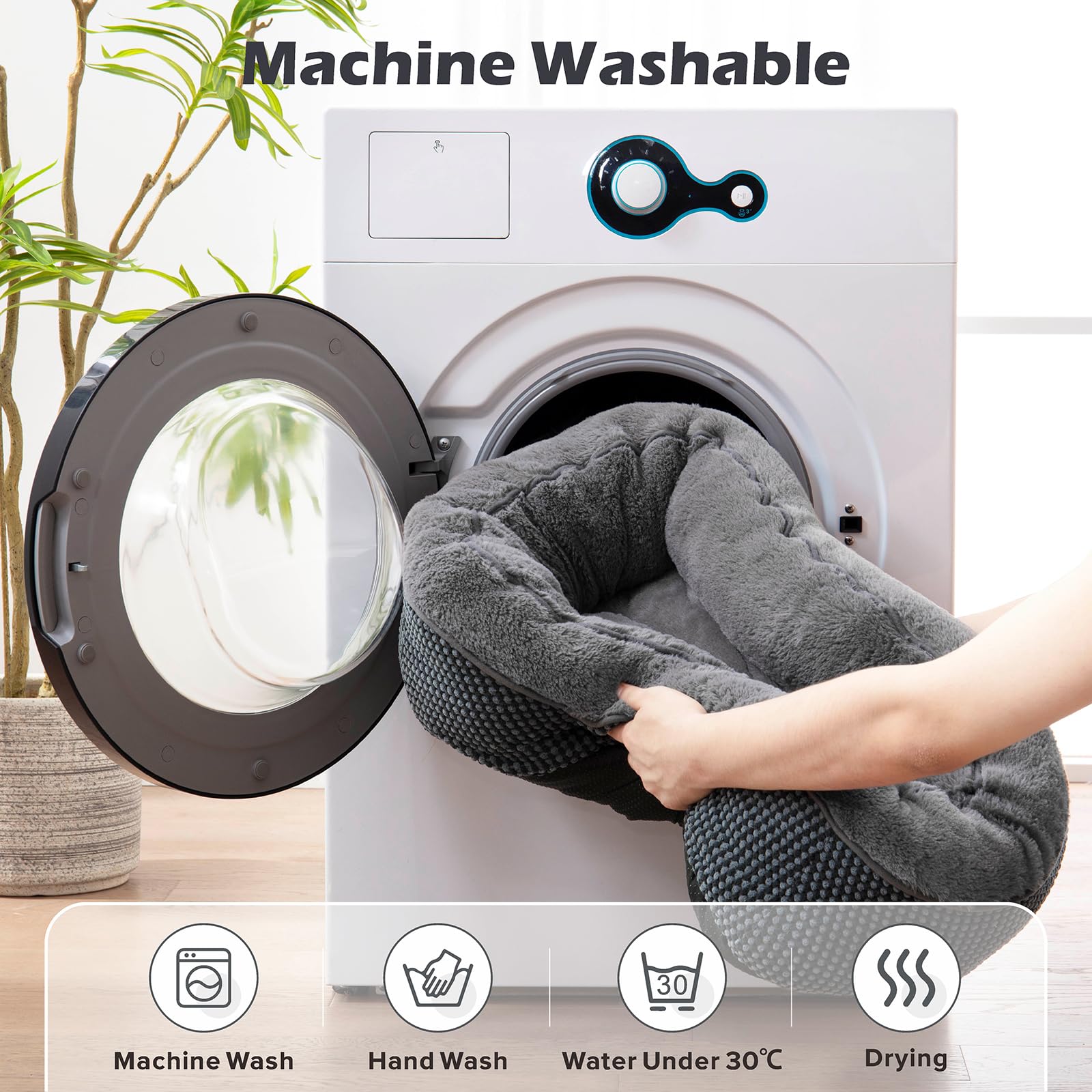 Lit INVENHO lavable en machine pour entretien facile.