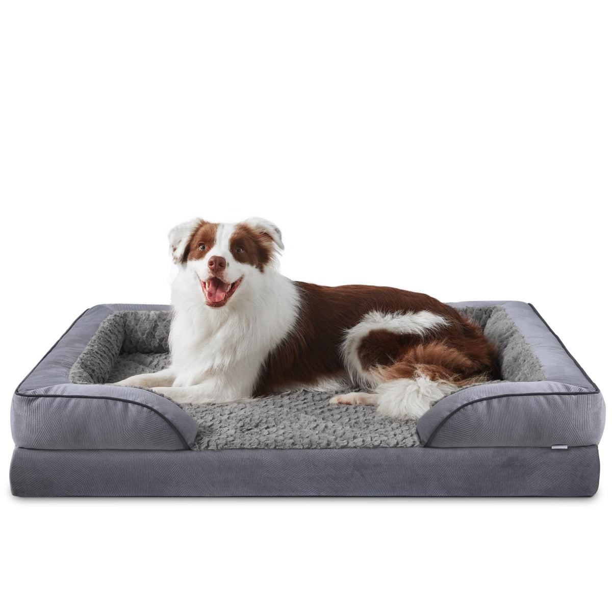 INVENHO lit chien orthopédique mousse egg-crate offre soutien confortable.