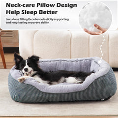 Lit INVENHO surface peluche douce favorisant calme et sommeil