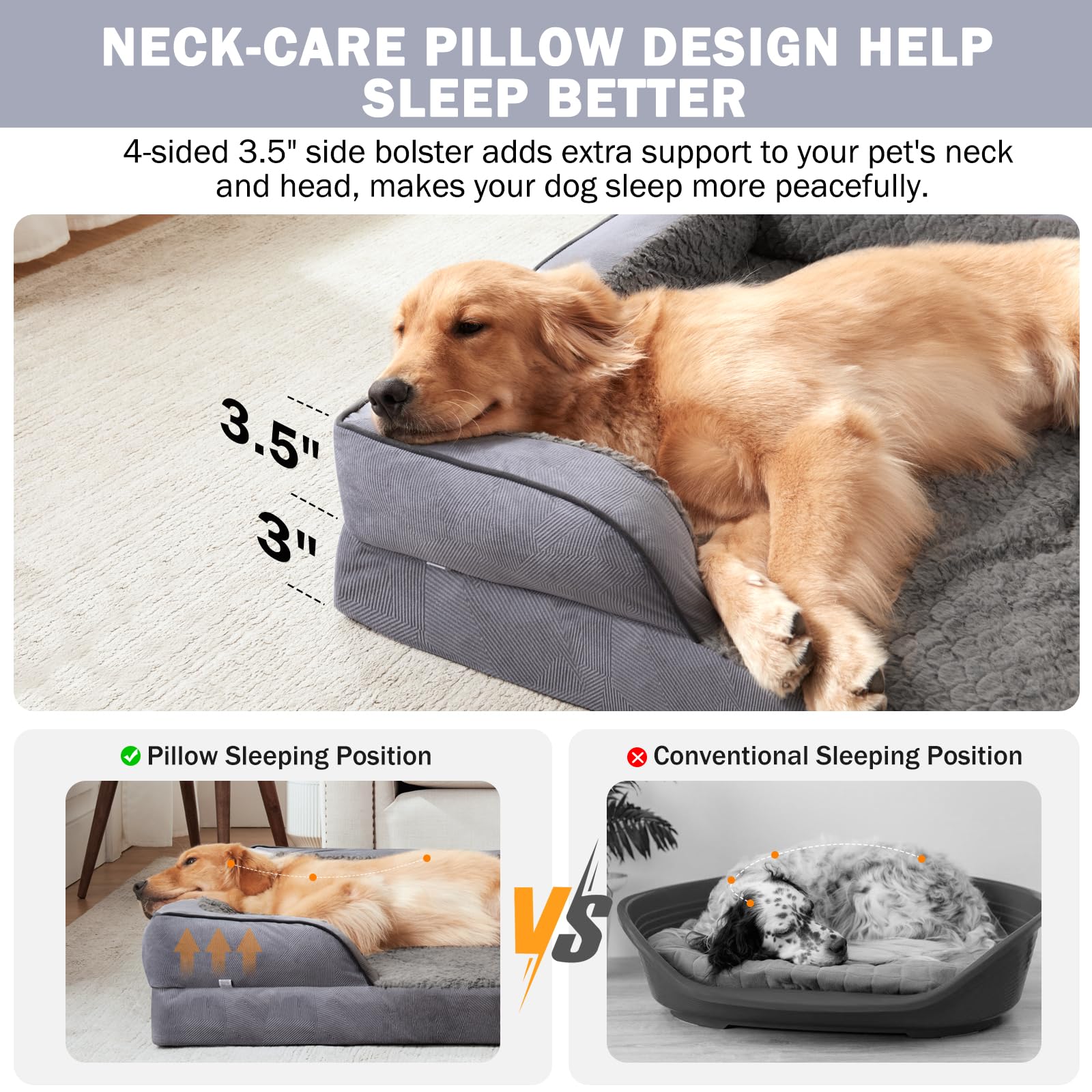 INVENHO lit chien taille xl confort.