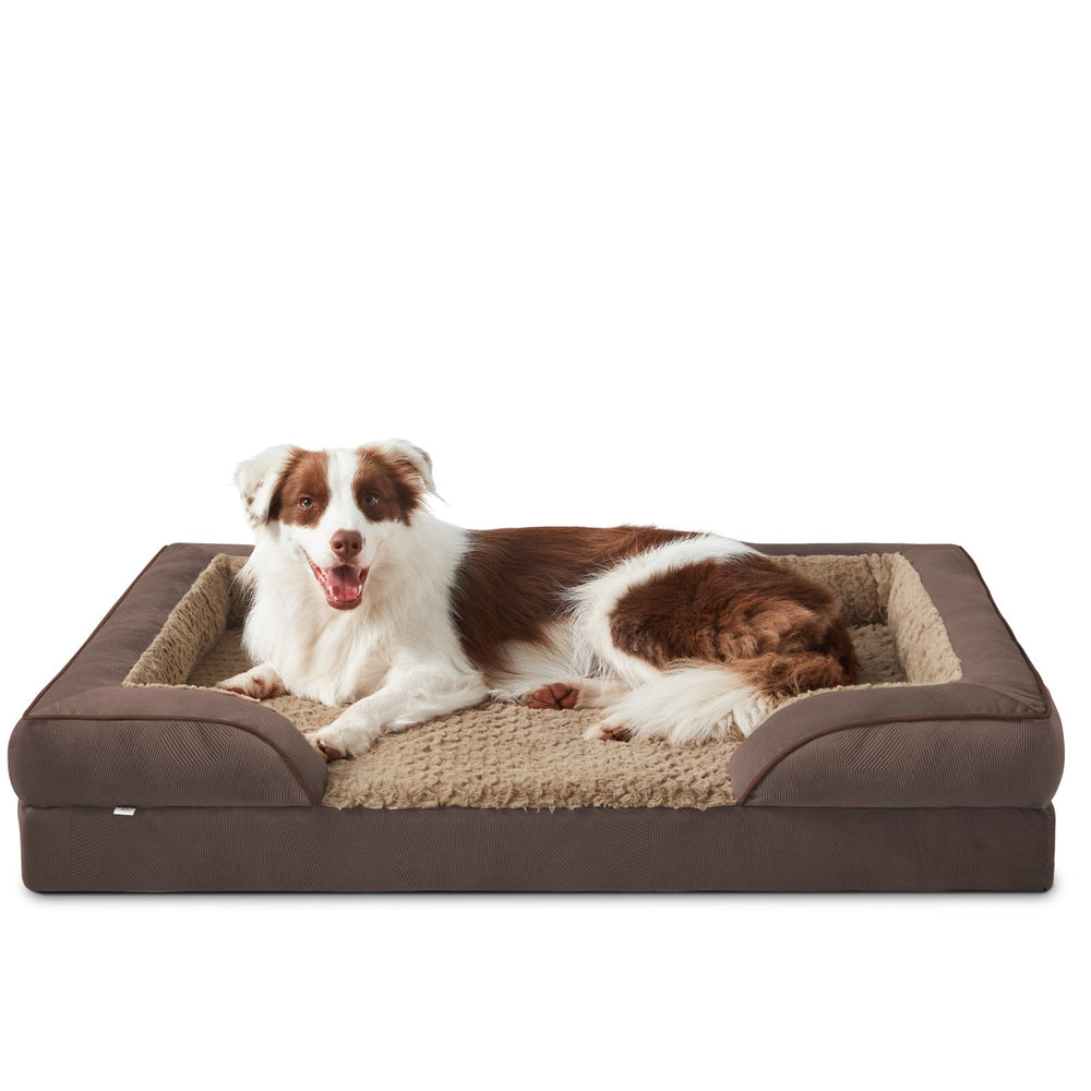 INVENHO lit orthopédique pour chien grand, vue d ensemble, confort et sécurité.