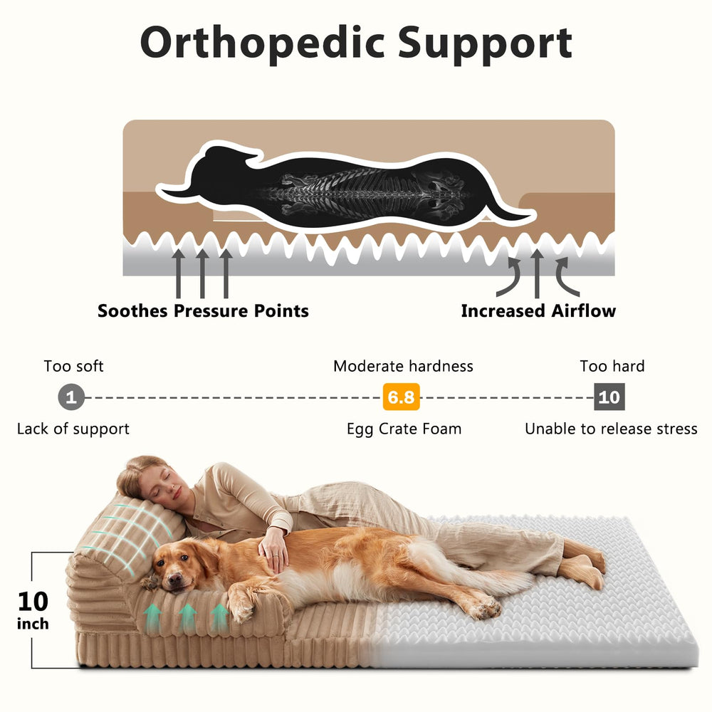 Mousse mémoire egg-crate INVENHO offre un soutien orthopédique ciblé.