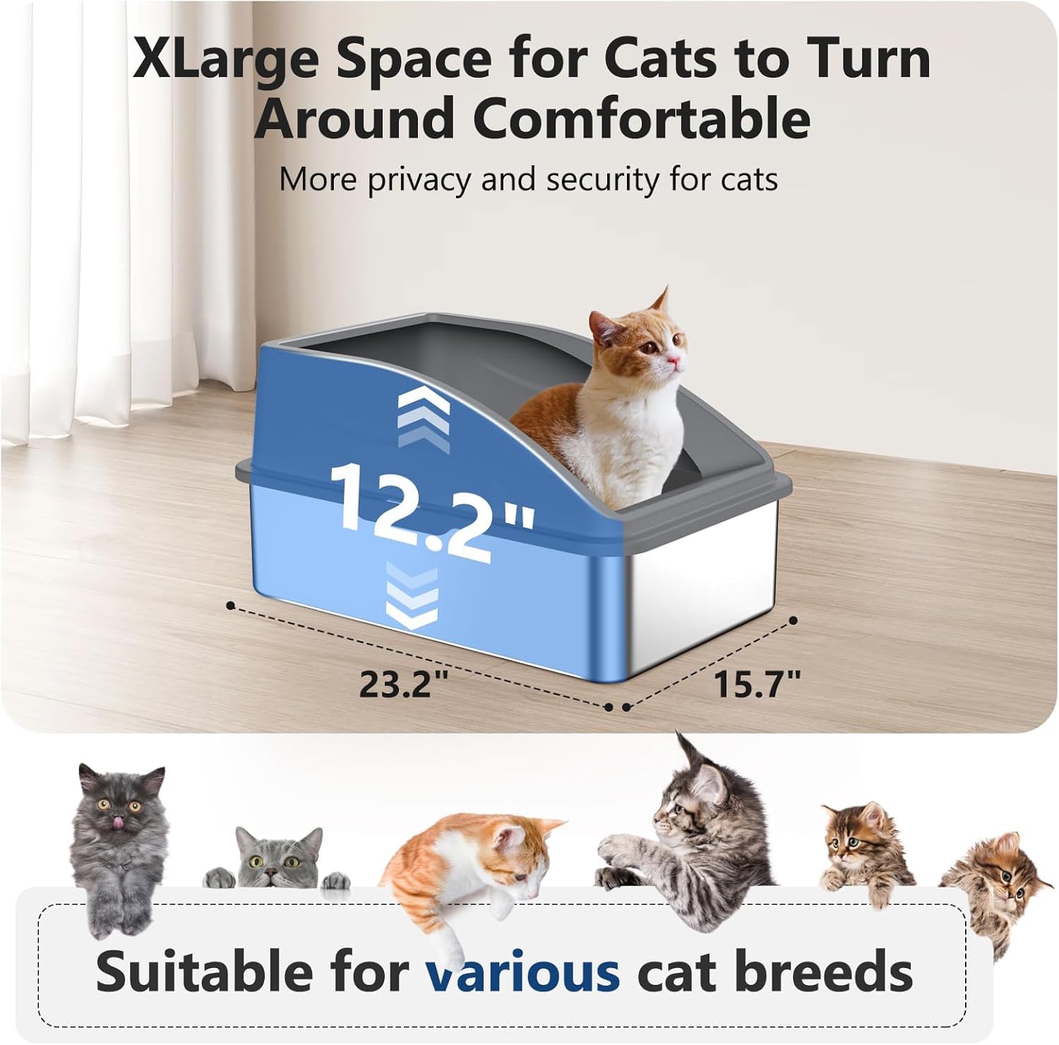 Système à boucle INVENHO, couvercle maintenu en place lors des sorties des chats.