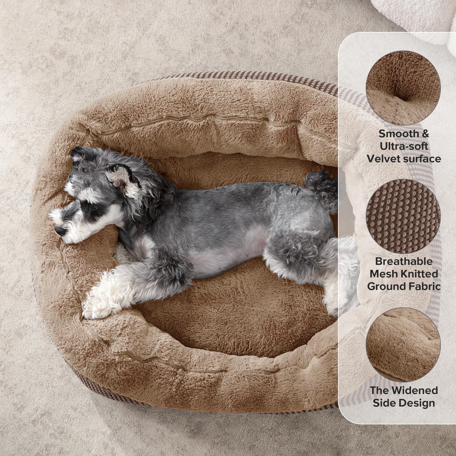 Tissu pluche INVENHO doux et apaisant pour la détente