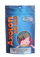 Invert Aquatics Axolotl Big Bites : paquet-pellets-douces, nourrissage quotidien pour axolotls de grande taille.