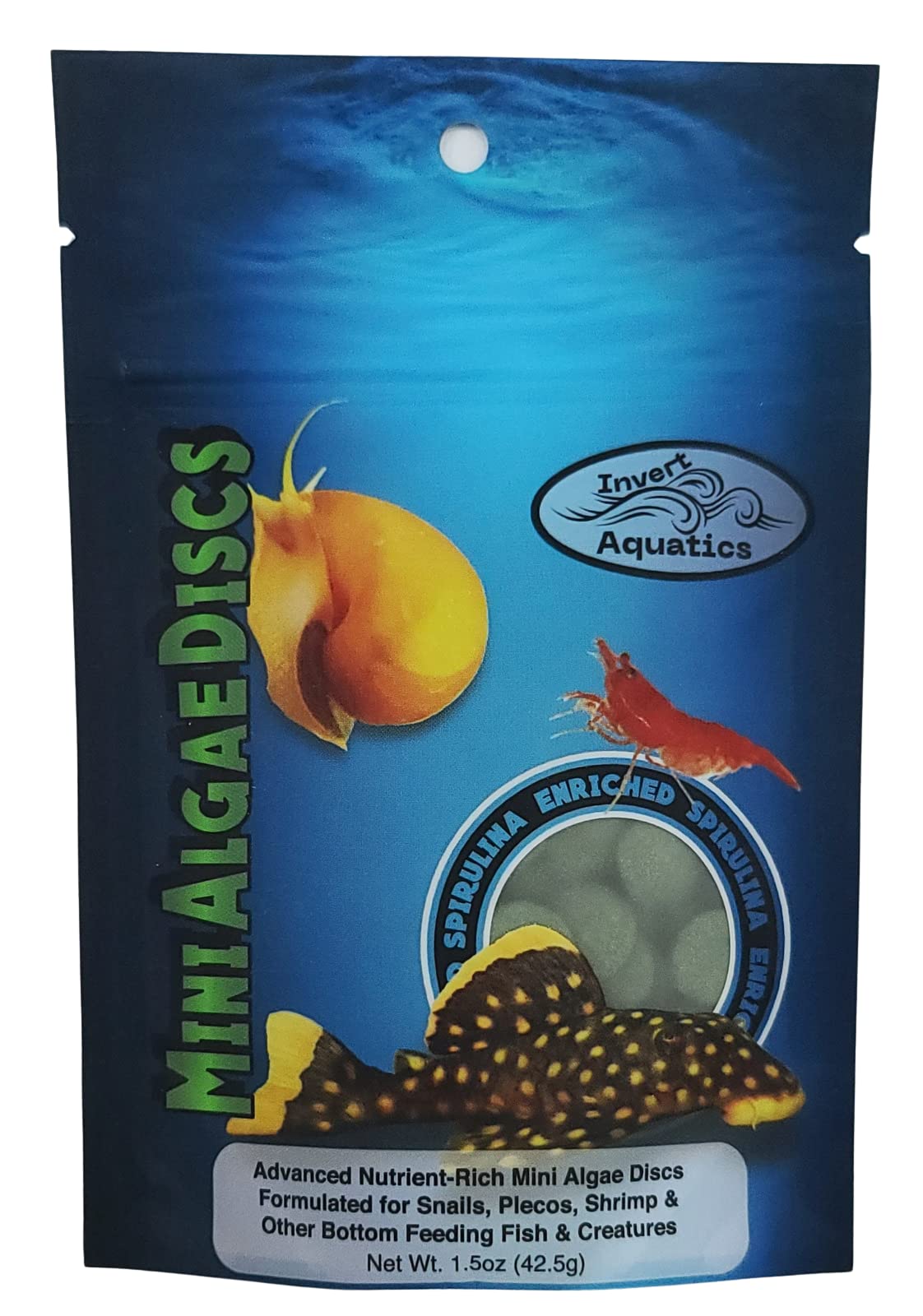 Invert Aquatics Disques Mini Algues – emballage pratique, parfait pour le stockage