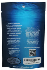 Invert Aquatics Micro Mix disques algue mini pour escargots et crevettes.