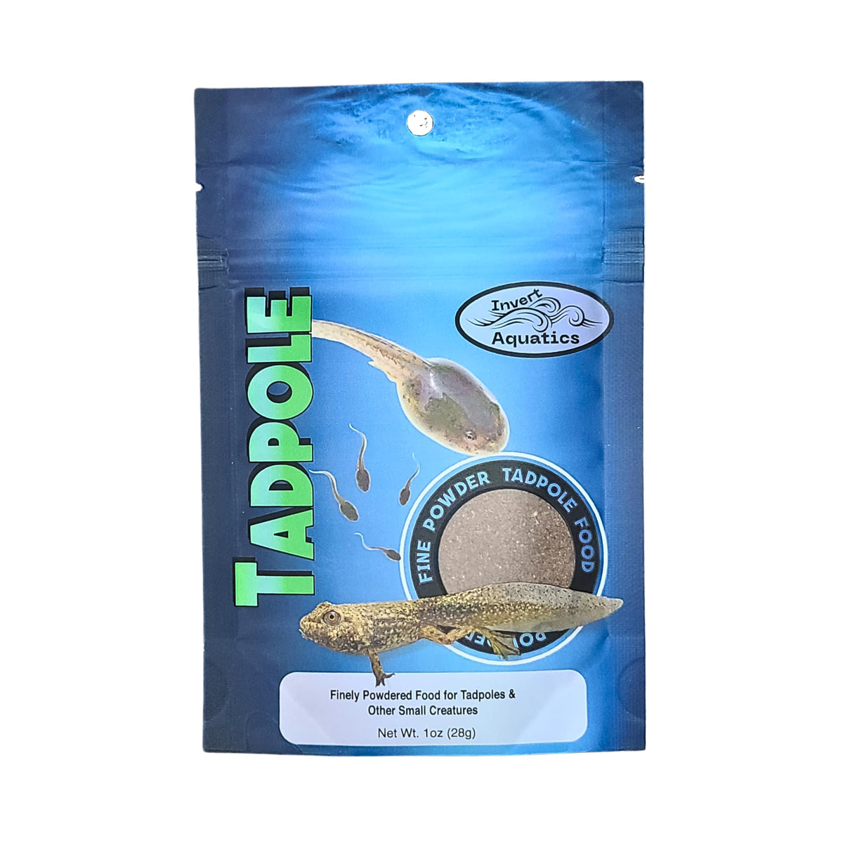 Invert Aquatics – poudre fine pour têtards, ingestion facile et pratique.