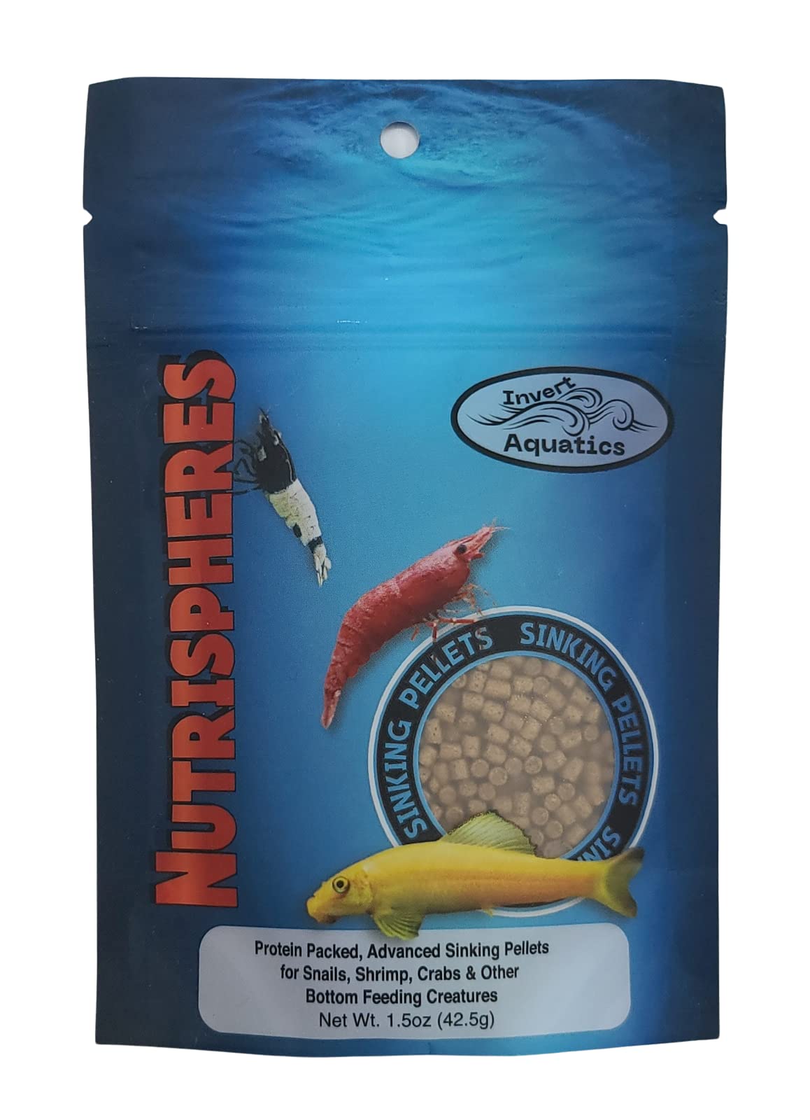 NutriSpheres Invert Aquatics – pellets coulants rapidement pour les habitants du fond