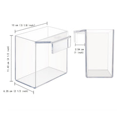 IOAOI conteneur-acclimation transparent en acrylique, surveillance facile sans perturbation.