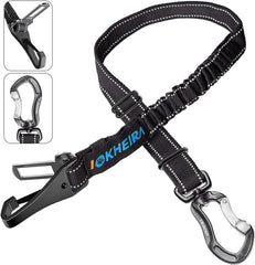 IOKHEIRA ceinture chien double boucle offre une fixation universelle et sécurisée pour chaque véhicule.