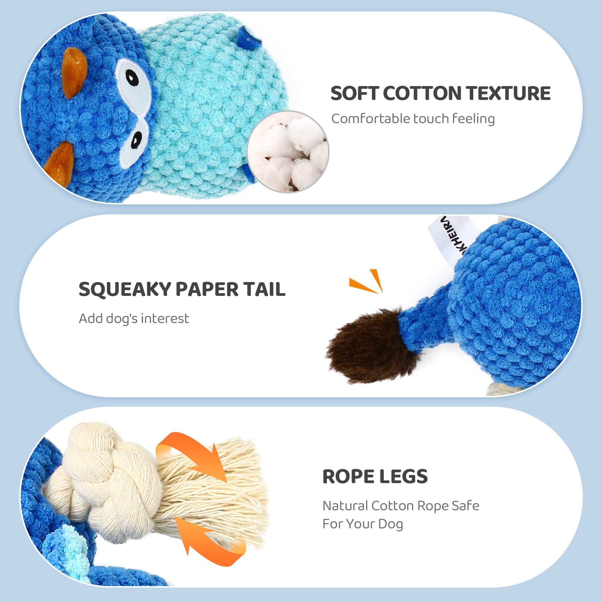 Doudou IOKHEIRA avec papier froissé pour excitation et jeu interactif.