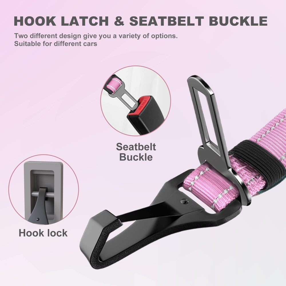 IOKHEIRA harnais voiture chien attache-boucle intégré, polyvalent pour différents sièges.