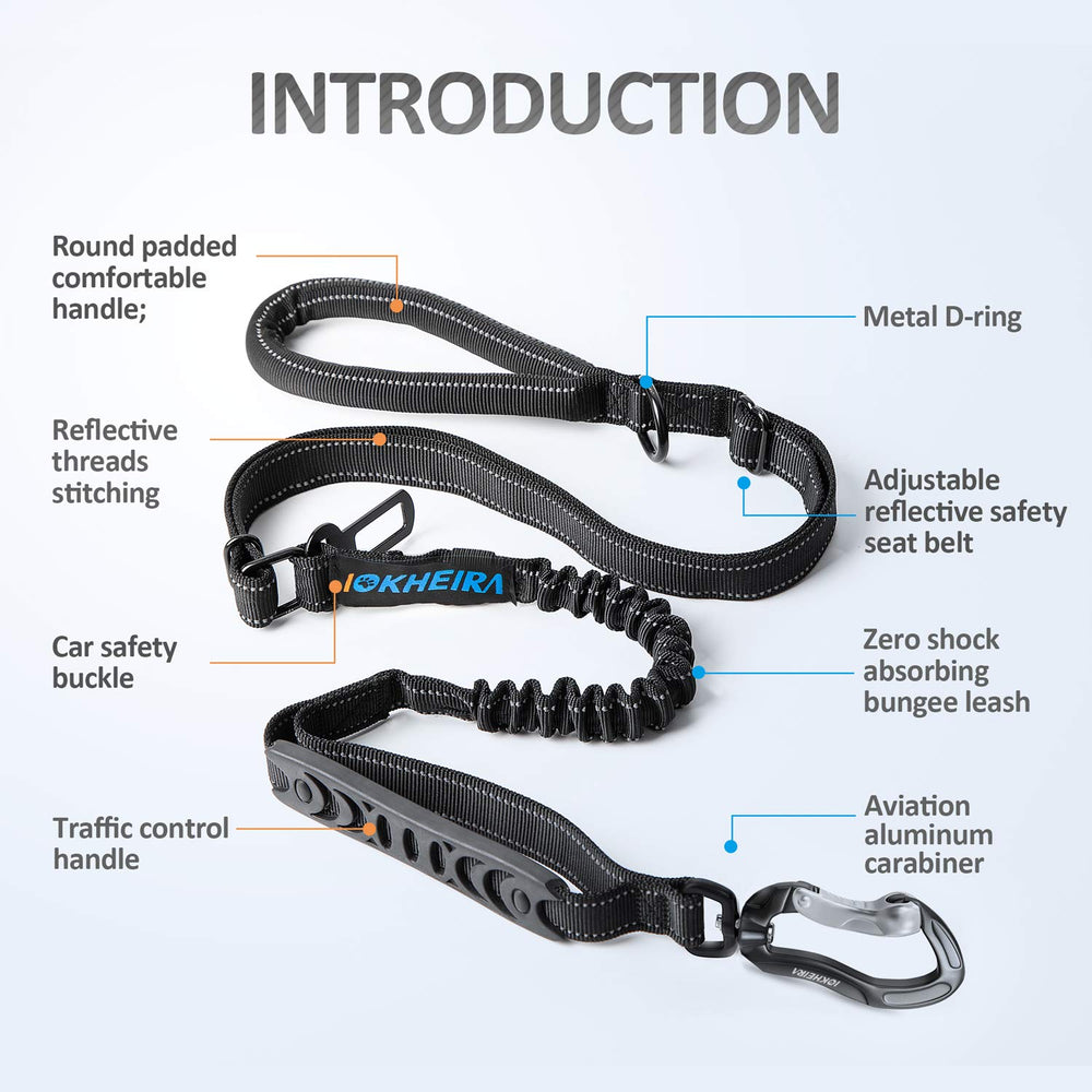 IOKHEIRA longe avec boucle auto pour fixation sécurisée en voiture.