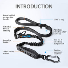 IOKHEIRA longe avec boucle auto pour fixation sécurisée en voiture.