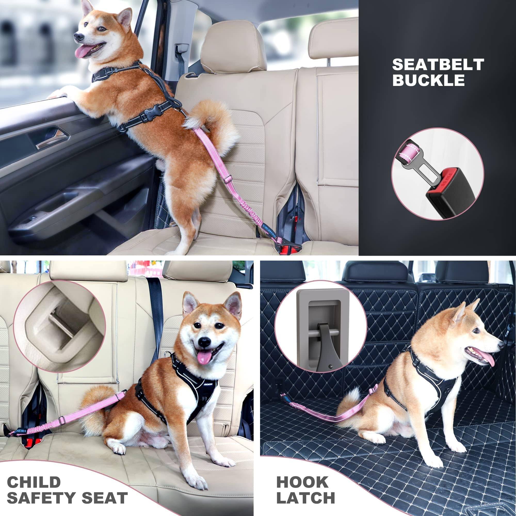 IOKHEIRA réglage longueur 19–31 pouces pour toutes tailles de chien.