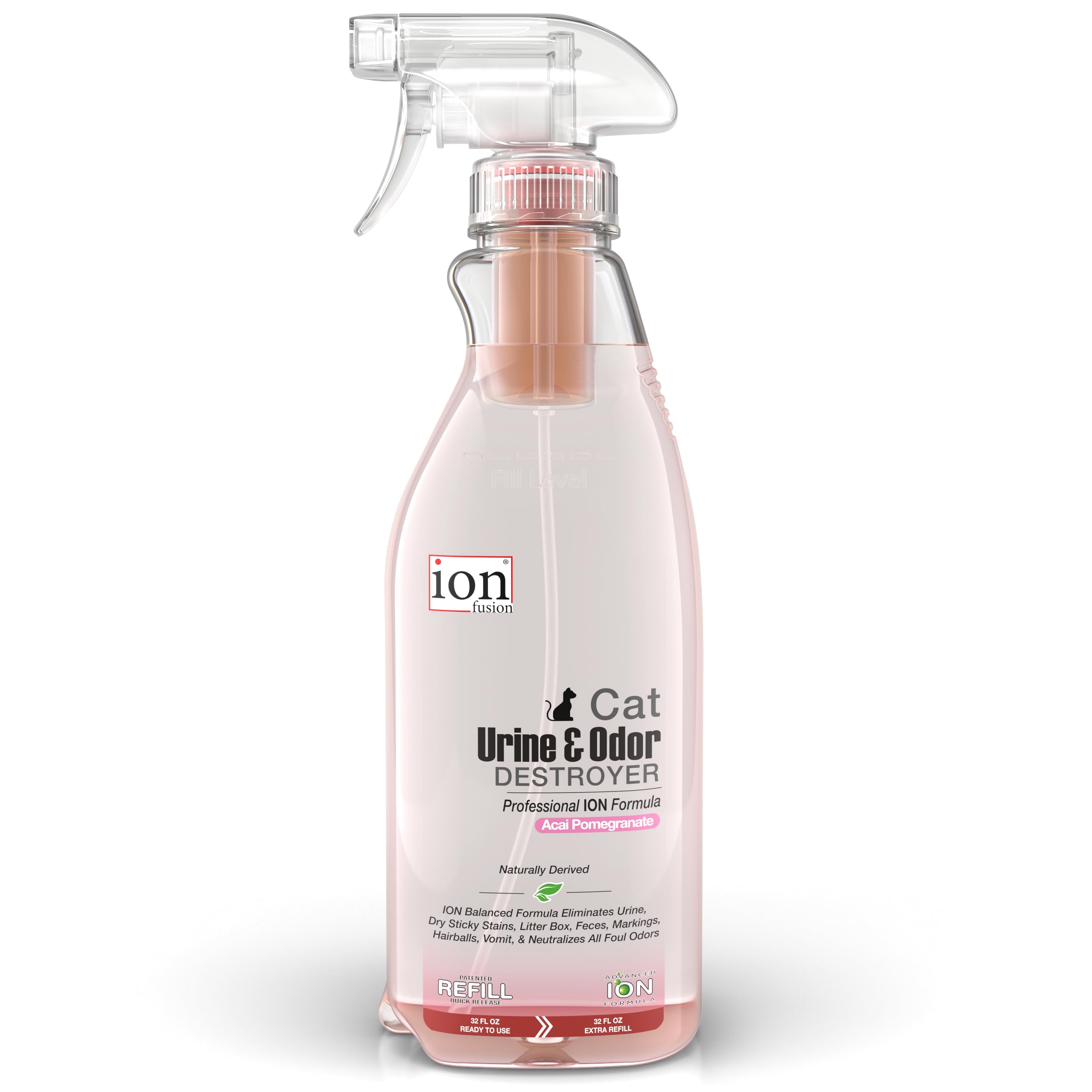 Ion Fusion Bouteille 360 degrés – pulvérisation sous tous les angles pour neutraliser les odeurs.