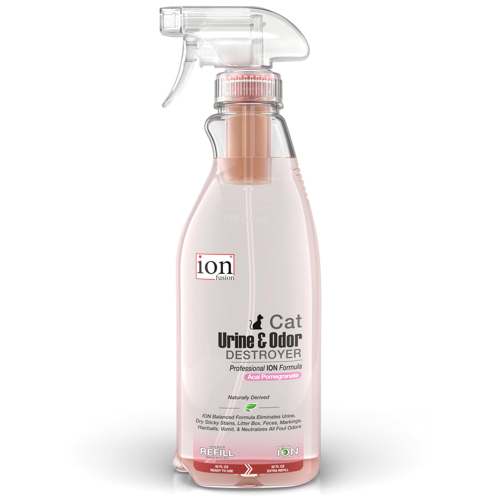 Ion Fusion Bouteille 360 degrés – pulvérisation sous tous les angles pour neutraliser les odeurs.