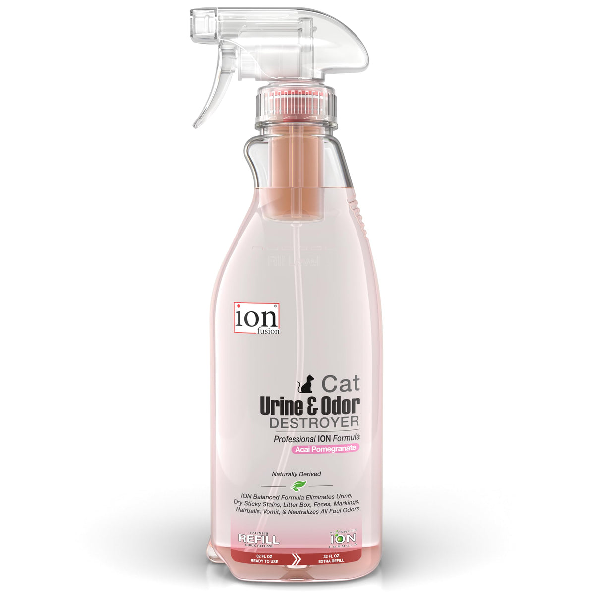 Ion Fusion Bouteille 360 degrés – pulvérisation sous tous les angles pour neutraliser les odeurs.