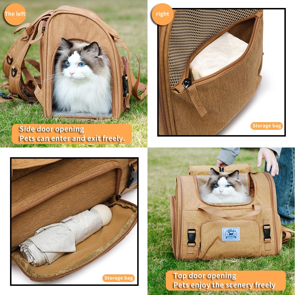 ioview sac à dos animaux, pliable, rangement pratique et rapide