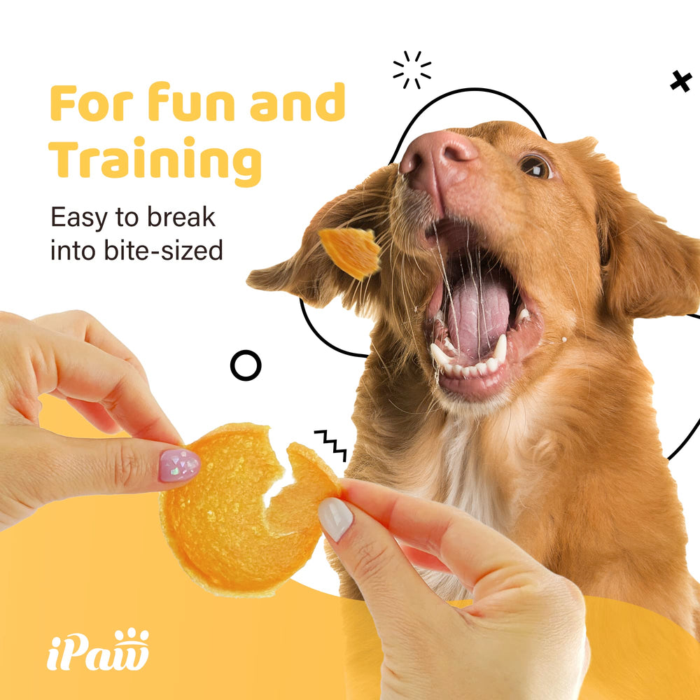iPaw bouchées poulet hypoallergéniques : faciles à digérer pour chiens sensibles.