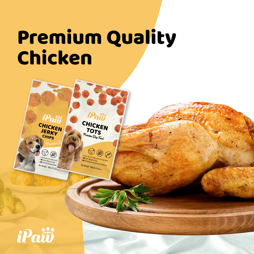 iPaw Chips Poulet – arômes appétissants pour stimuler l’appétit du chien