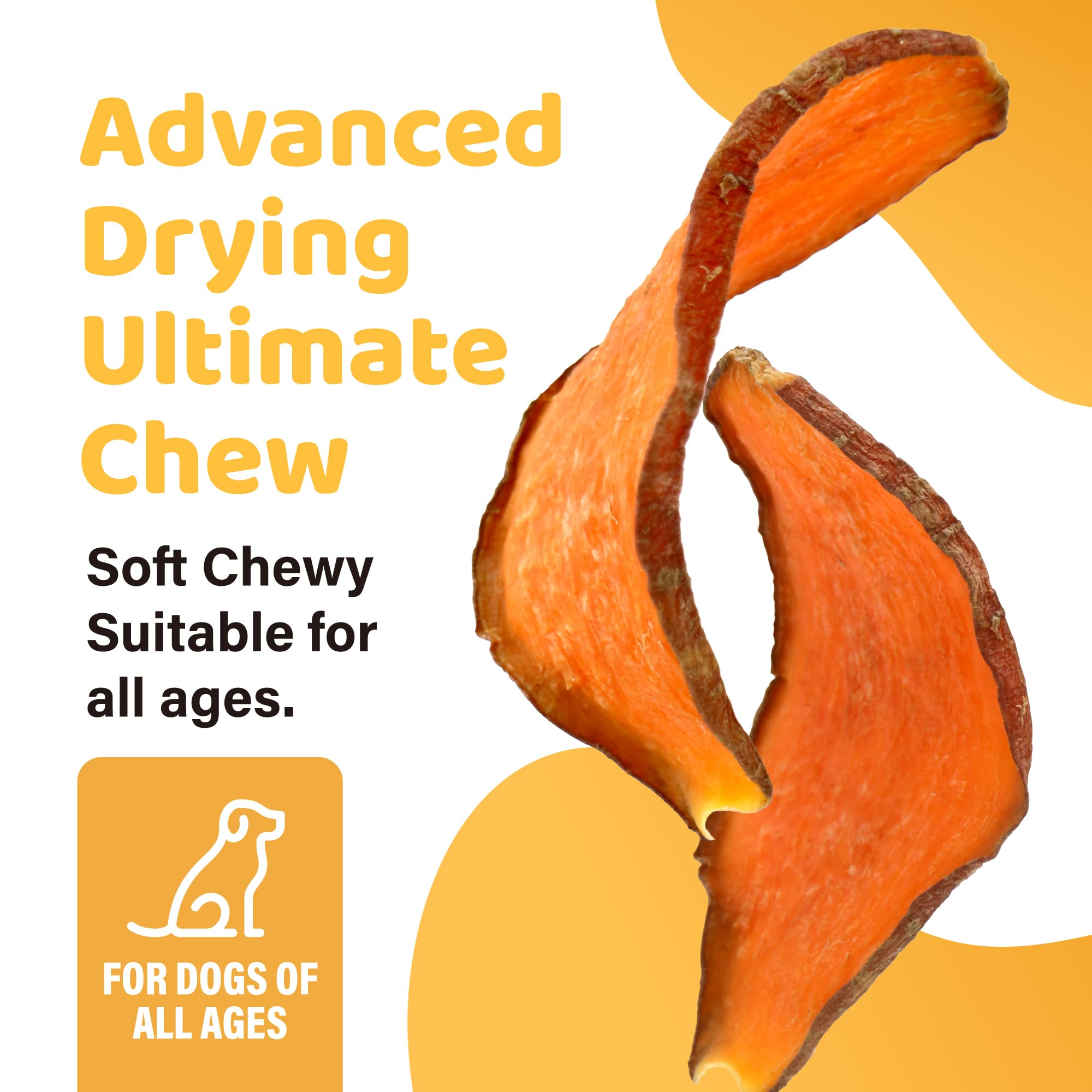 iPaw vitamines A et E patate-douce-chien: soin potentiel pour la peau et le pelage.