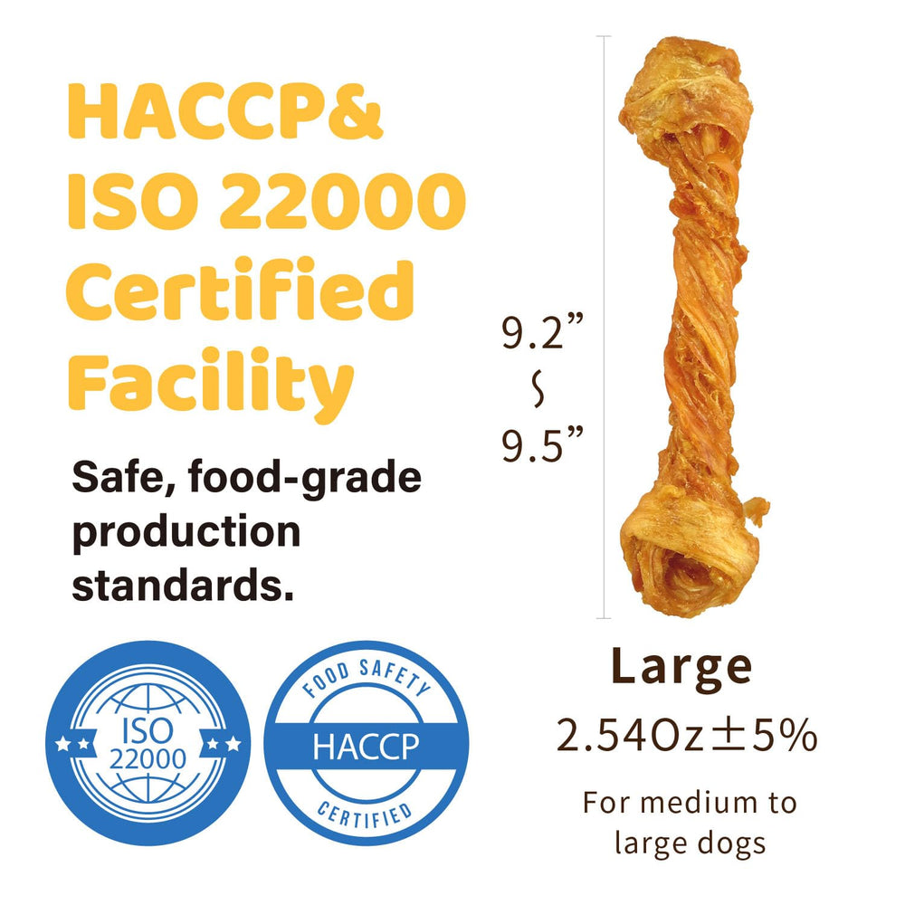 iPaw tendon dinde, emballage et contrôle qualité HACCP