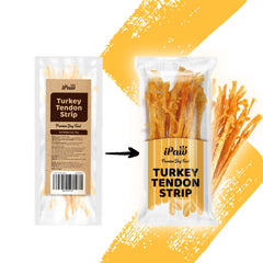 Ipaw tendon dinde texture ferme, parfait pour mâcher quotidiennement.