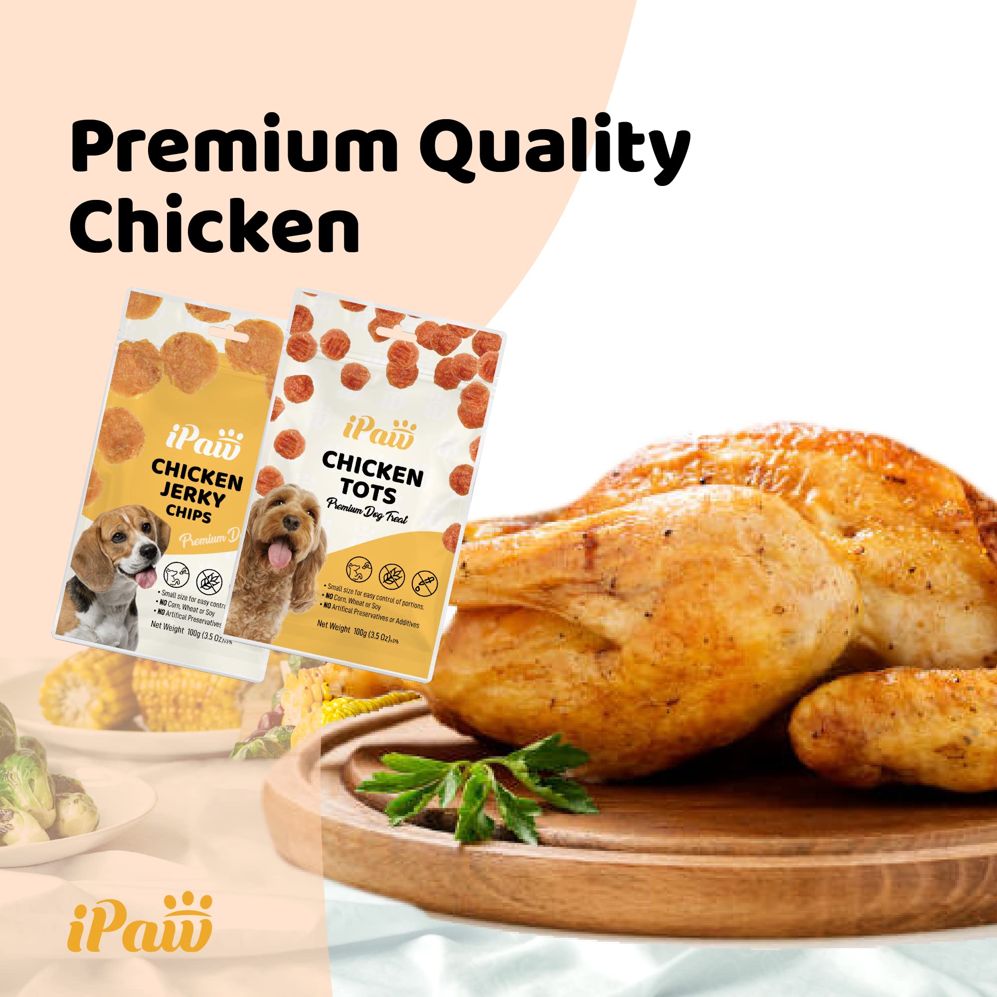 iPaw Tots Poulet: morceaux petits faciles à portionner