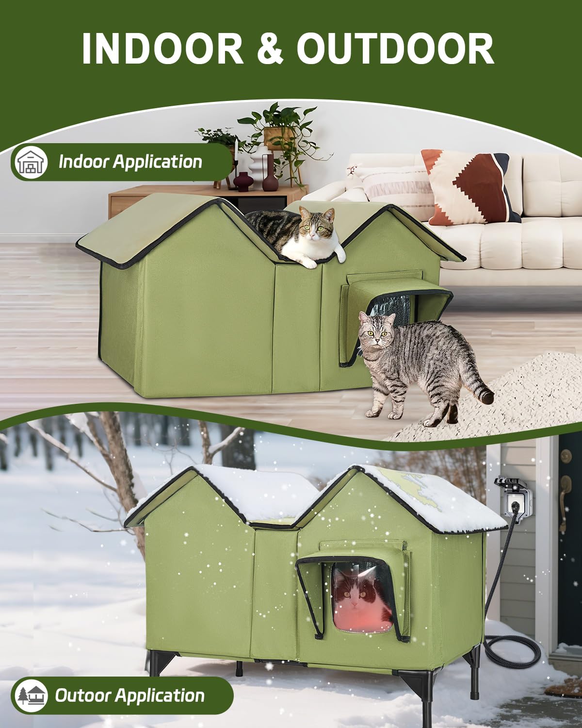 Assemblez facilement l'abri IPEAIN, solution d'hiver fiable pour chats extérieurs.