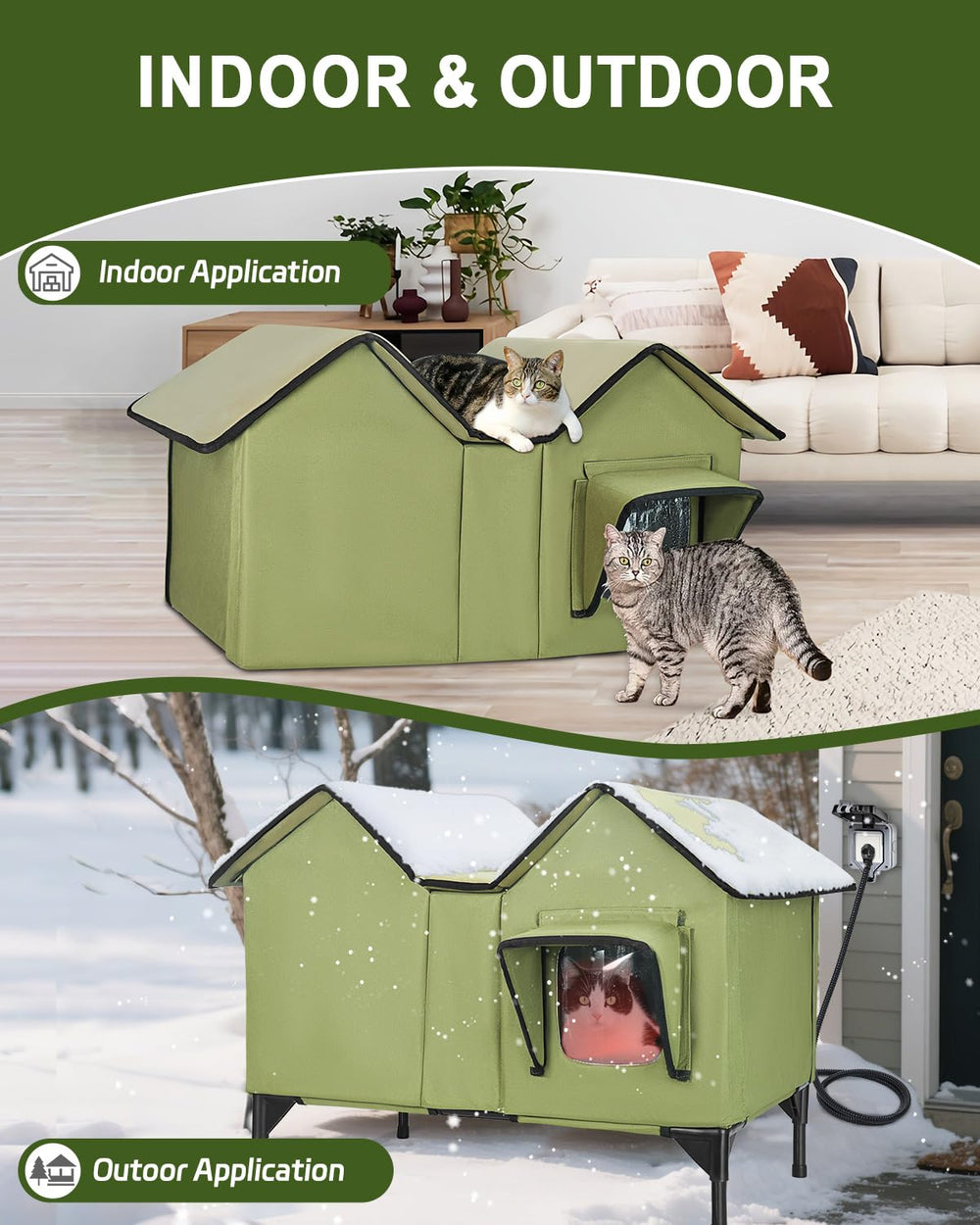 Assemblez facilement l'abri IPEAIN, solution d'hiver fiable pour chats extérieurs.